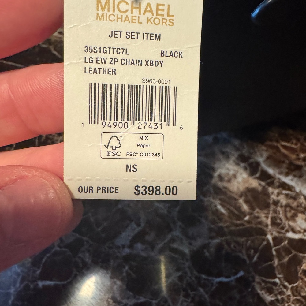 Michael Kors Black Leather Bag